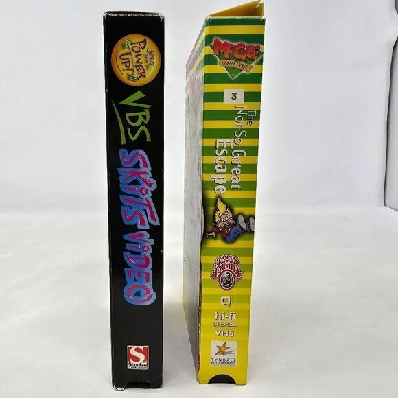 MCGEE AND ME VBS WORKOUT SKITS FOCUS ON THE FAMILY CHRISTIAN BIBLE VHS LOT OF 2 - Picture 2 of 3